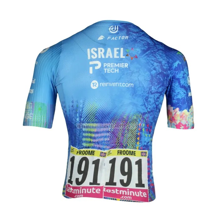 2023 Ropa Ciclismo Israel Cycling Academy Azur Mangas Cortas y Culotte Corto
